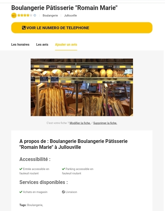 Boulangerie Marie a Jullouville